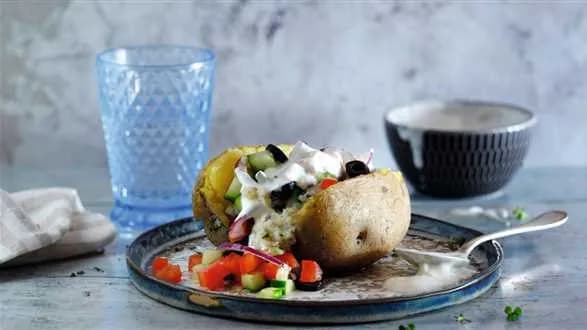 Kumpir w stylu greckim