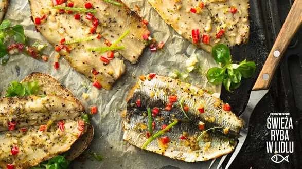 Śledź świeży pieczony