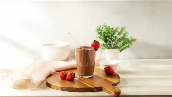 Czekoladowy koktajl z cieciorki