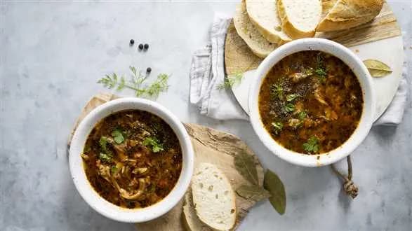 Wegańskie flaczki z boczniaków