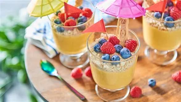 Pudding brzoskwiniowy