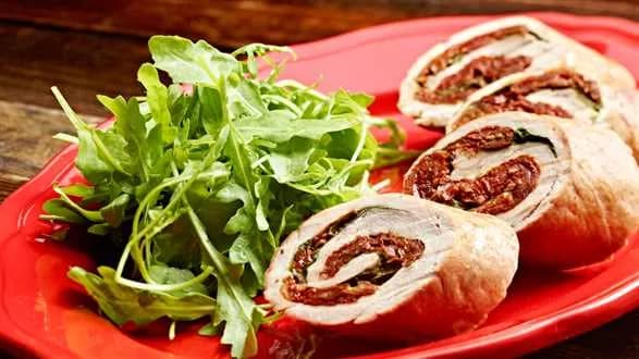 Polędwiczki z suszonymi pomidorami