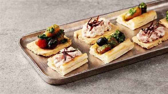 Sylwestrowe przekąski z ciasta owsianego